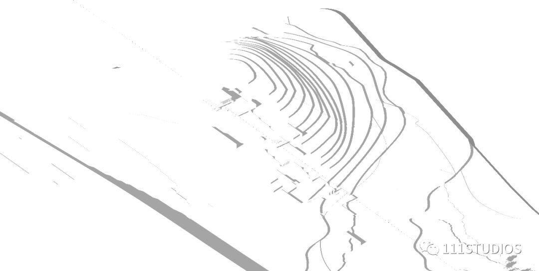 中等尺度景观建筑古风图