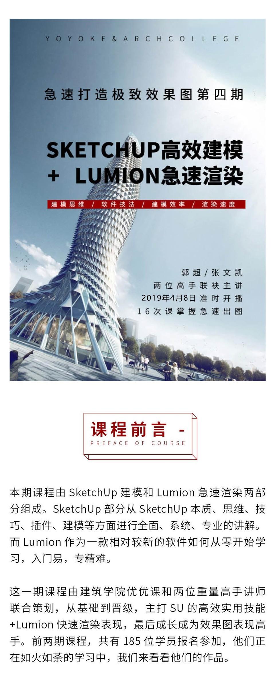 如何用最短的时间，最好地使用SU和Lumion？