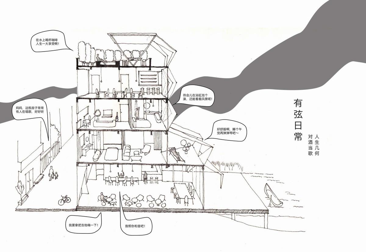 众筹来的天台公共空间——新基白房子民宿群 / 竖梁社建筑
