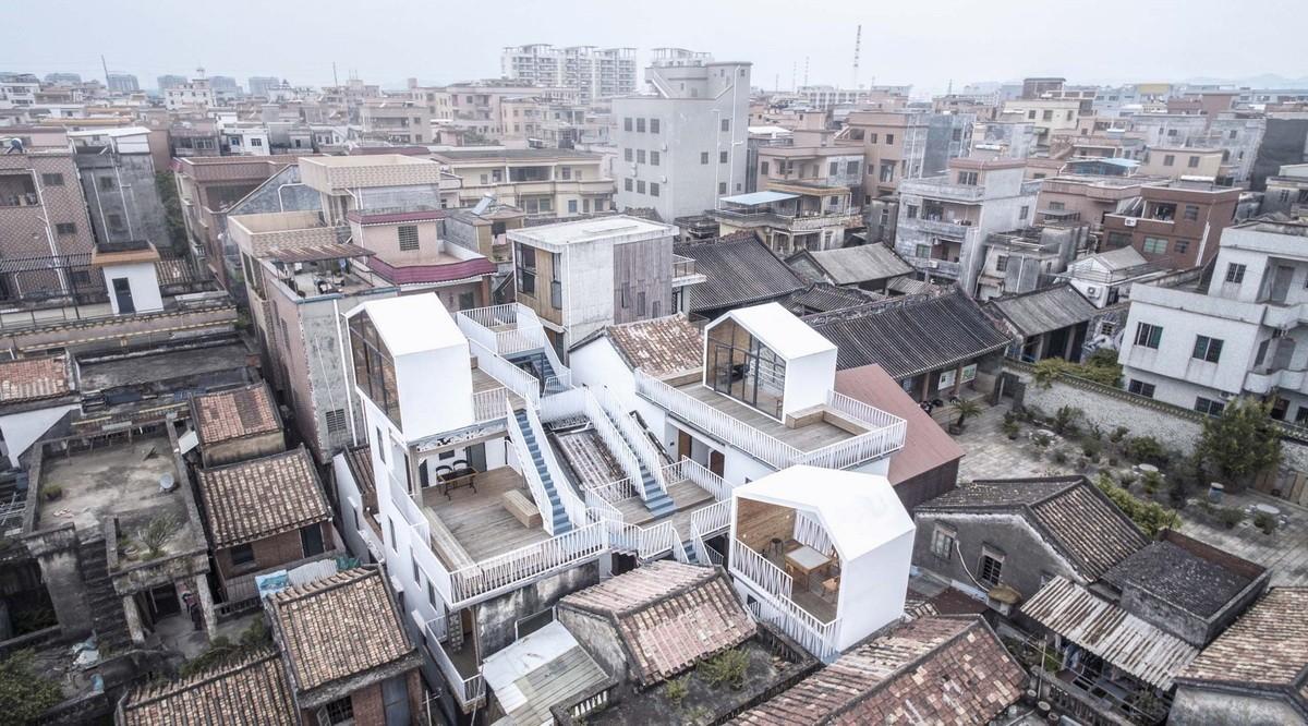 众筹来的天台公共空间——新基白房子民宿群 / 竖梁社建筑