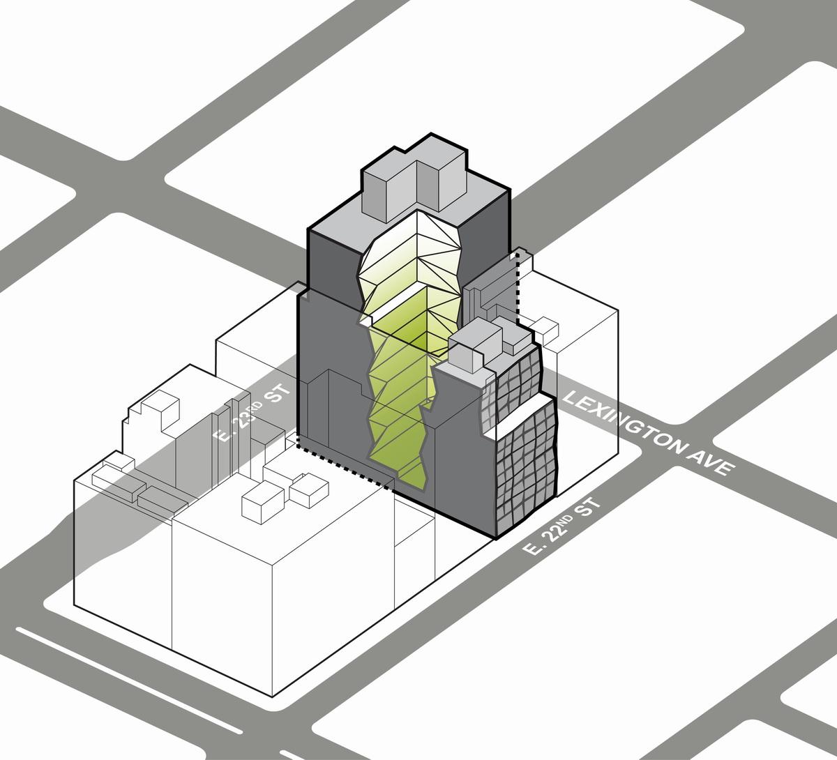 立体派艺术融入历史街区：纽约东22街121号公寓 / OMA