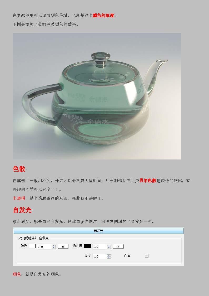 [vray for sketchup渲染教程]②—材质篇