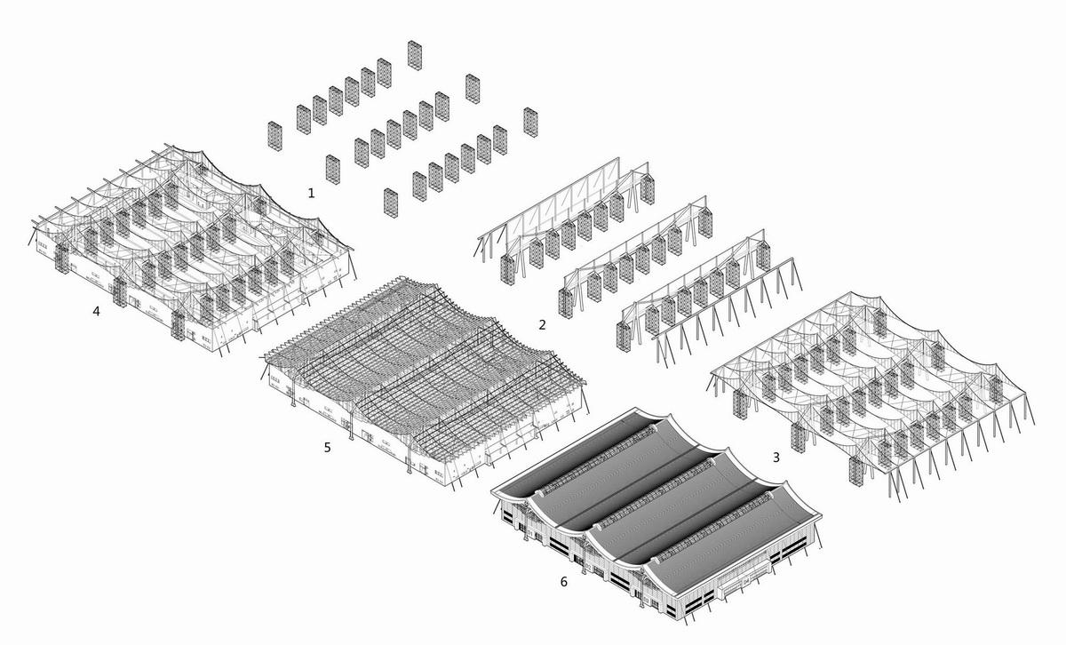 石家庄国际会展中心，世界最大悬索结构展厅 / 清华大学建筑设计研究院
