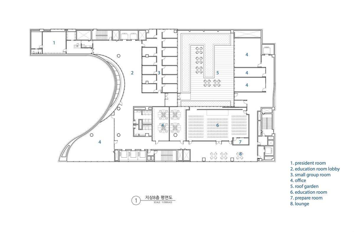 日本丝带教堂建筑图纸图片