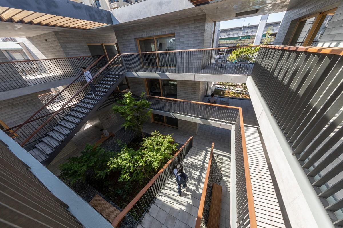 庭院深深，清幽简素之家：朝日集团员工宿舍 KAEDE / Takenaka Corporation