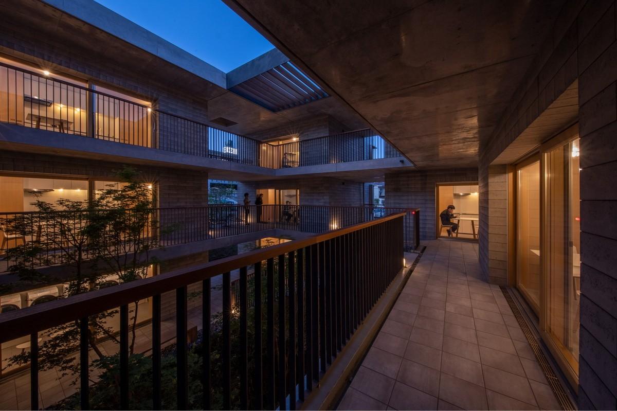 庭院深深，清幽简素之家：朝日集团员工宿舍 KAEDE / Takenaka Corporation