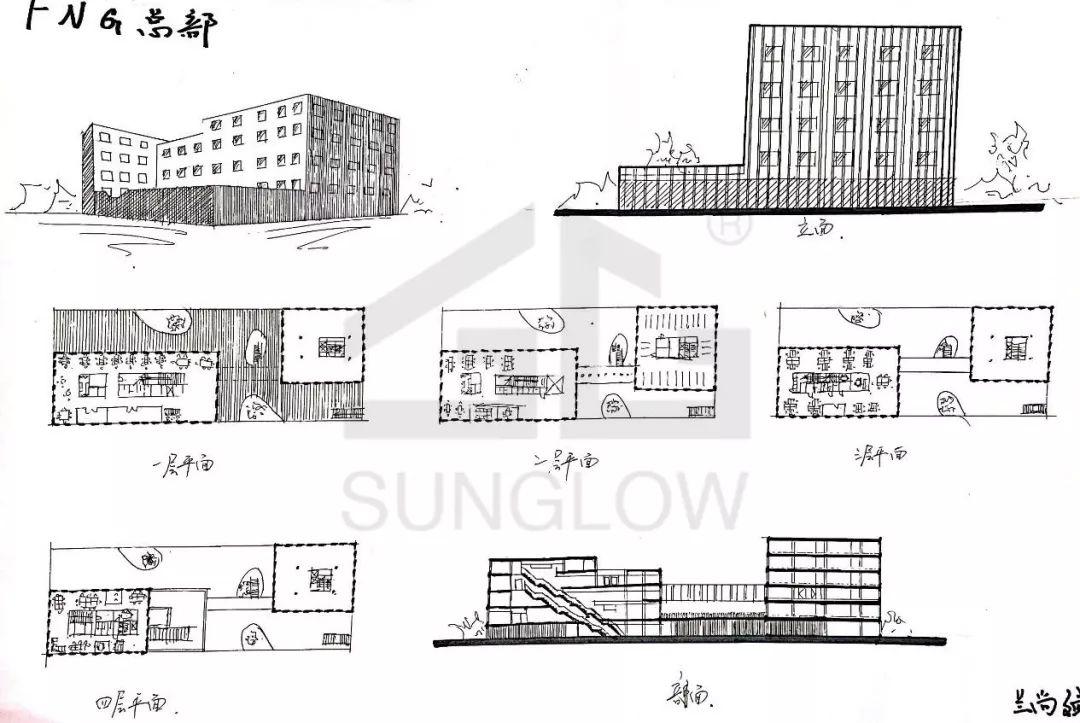 FNG总部：漫步于办公空间 | 案例抄绘