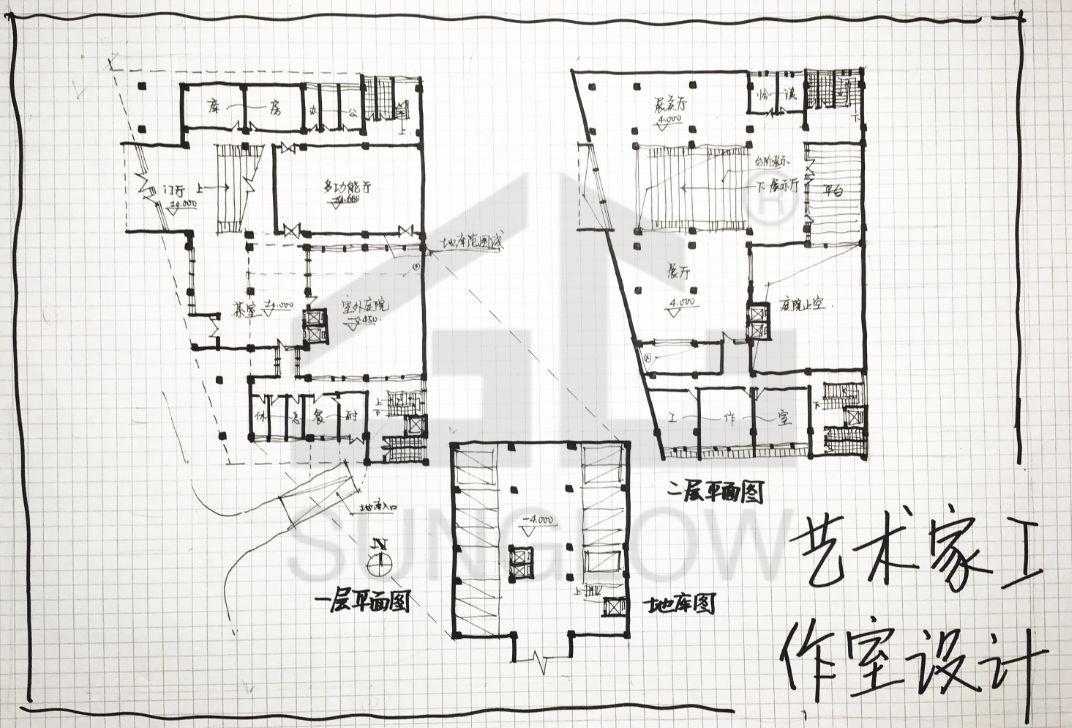 尚谷大快题模考评图 | 天大12初试-艺术家工作室