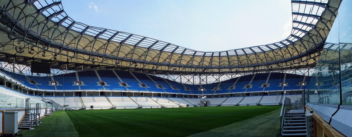 坐落于伏尔加河畔的璀璨钻石——俄罗斯足球体育馆 Volgograd / PI ARENA