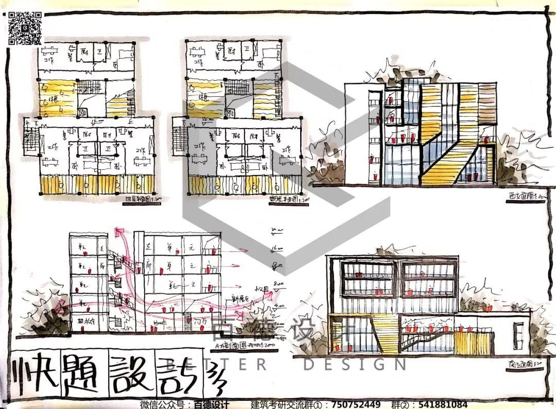 快题解析｜深大2019专硕-创想家设计解析（优秀快题+视频+课件)
