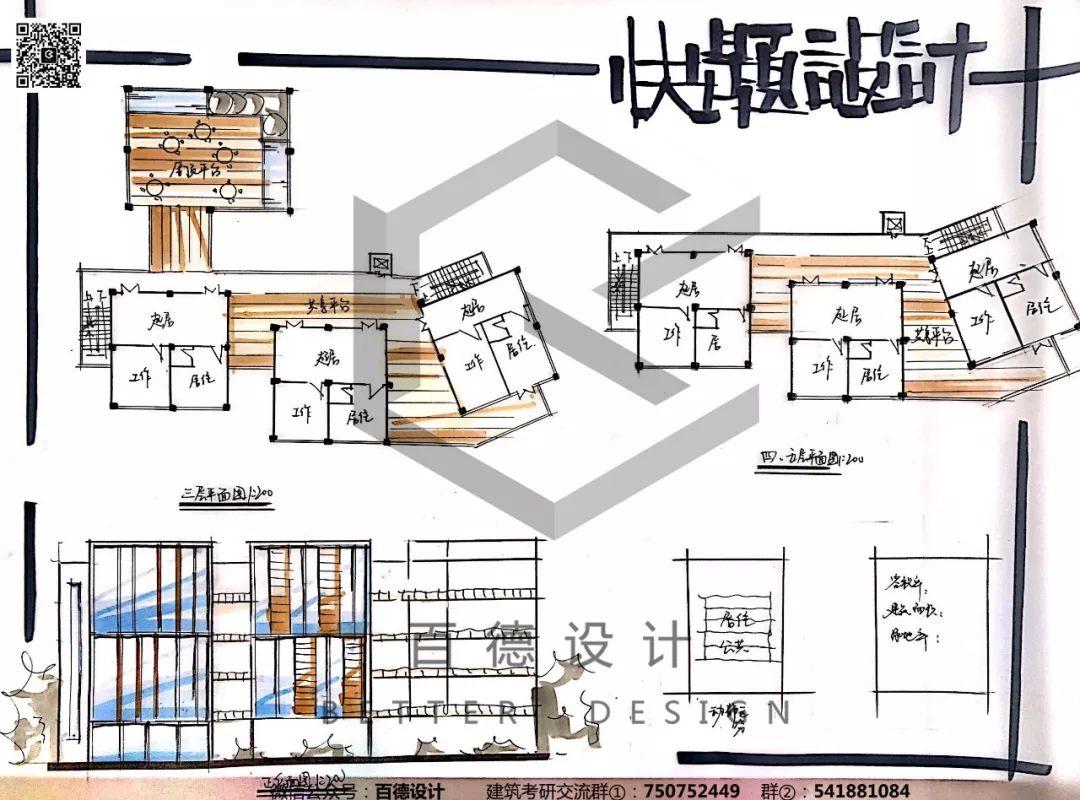 快题解析｜深大2019专硕-创想家设计解析（优秀快题+视频+课件)