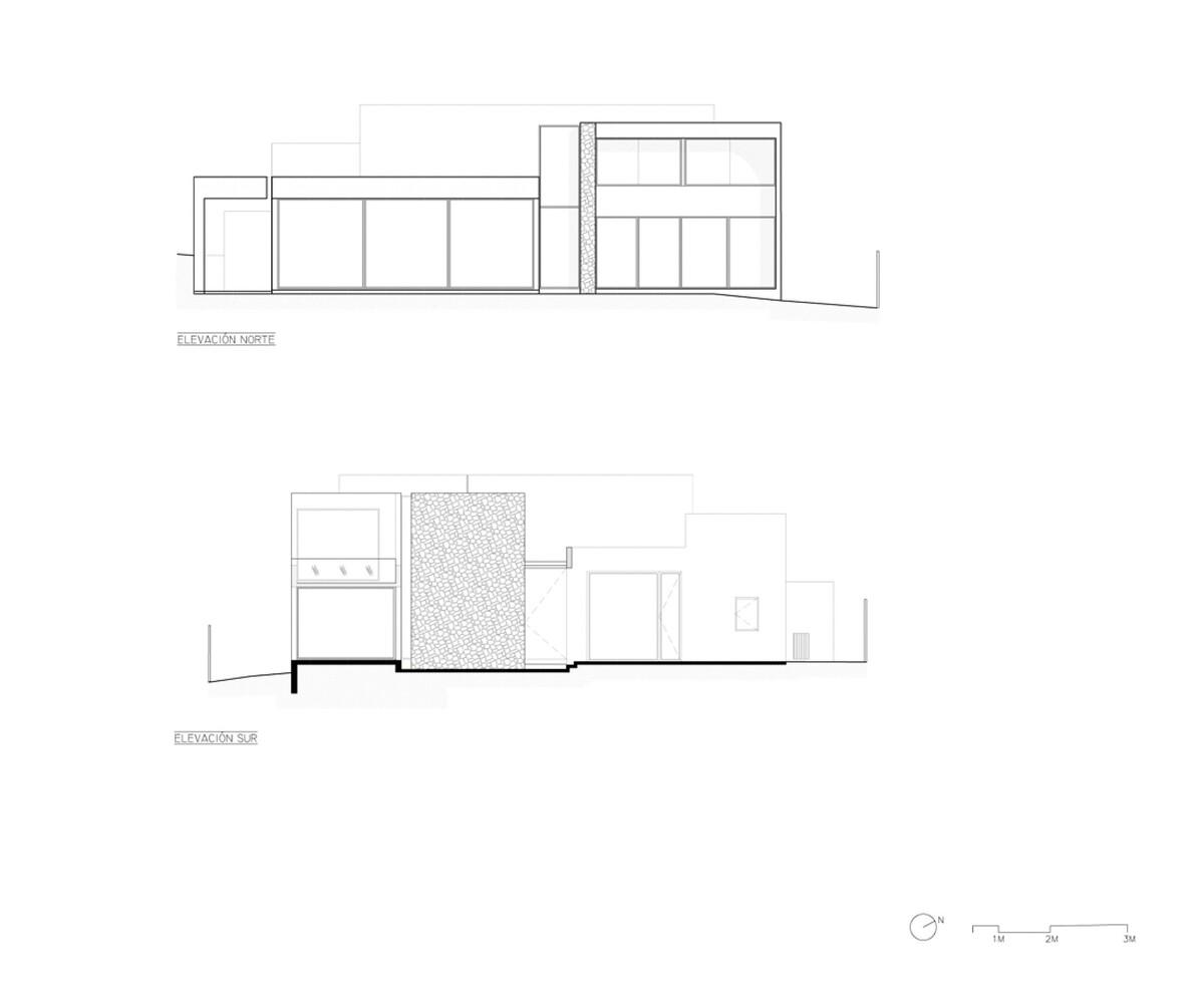 嵌入场地的巨石：Cerro la Cruz住宅 / Turner Arquitectos