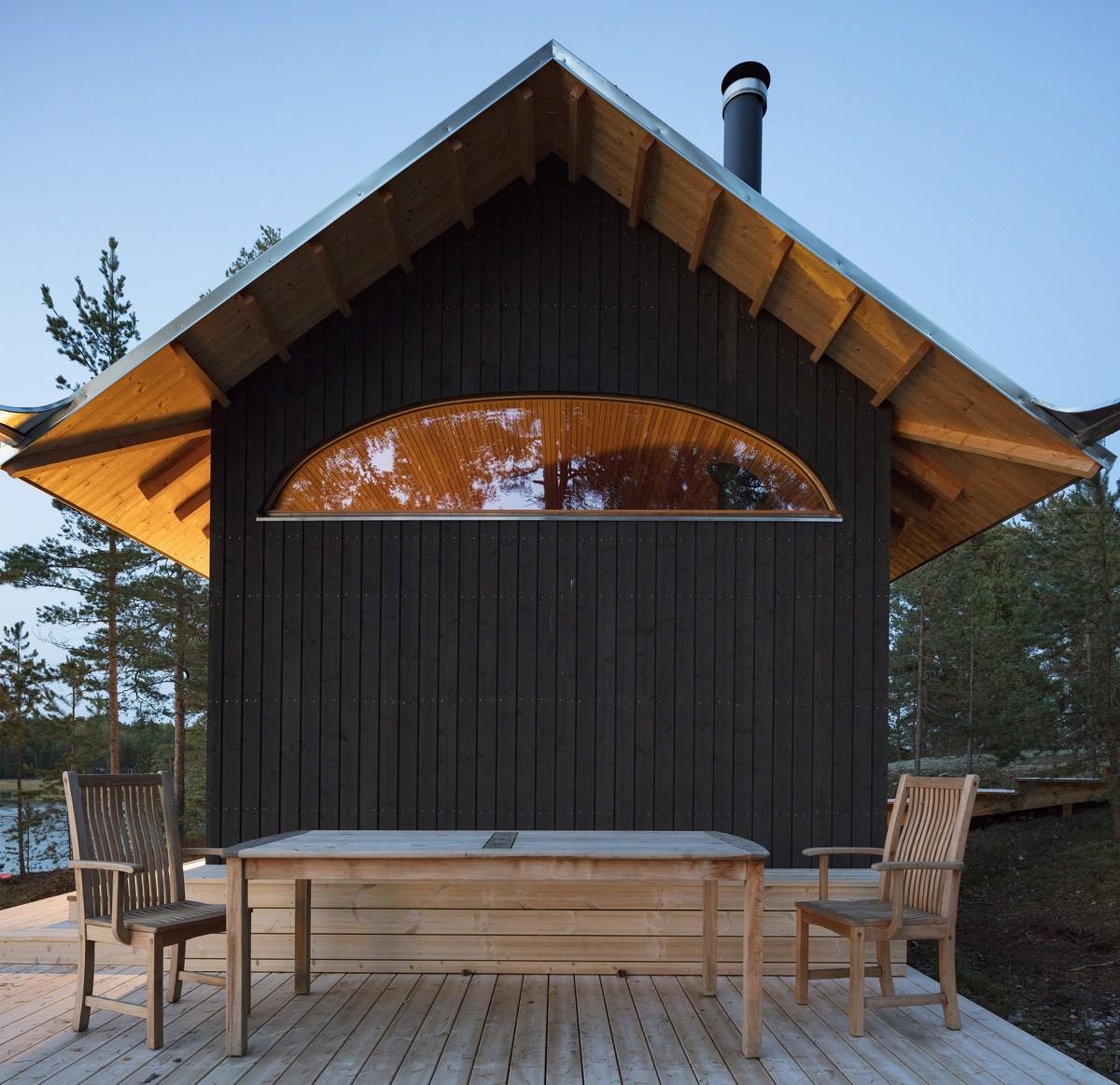 融入海岸，眺望日落：芬兰桑拿旅馆 / Mer Architects