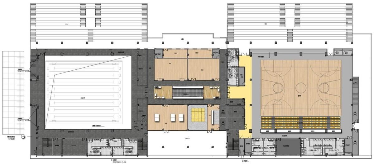平面图_体育食堂综合楼 Multiple-use building2F.jpg