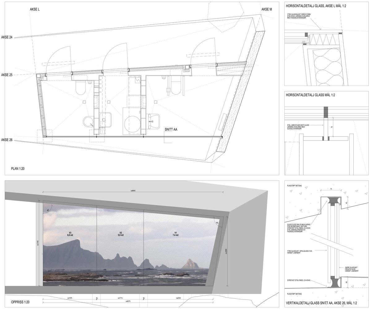 在折叠混凝土上观海：错乱岩层上的游客中心 / MORFEUS arkitekter