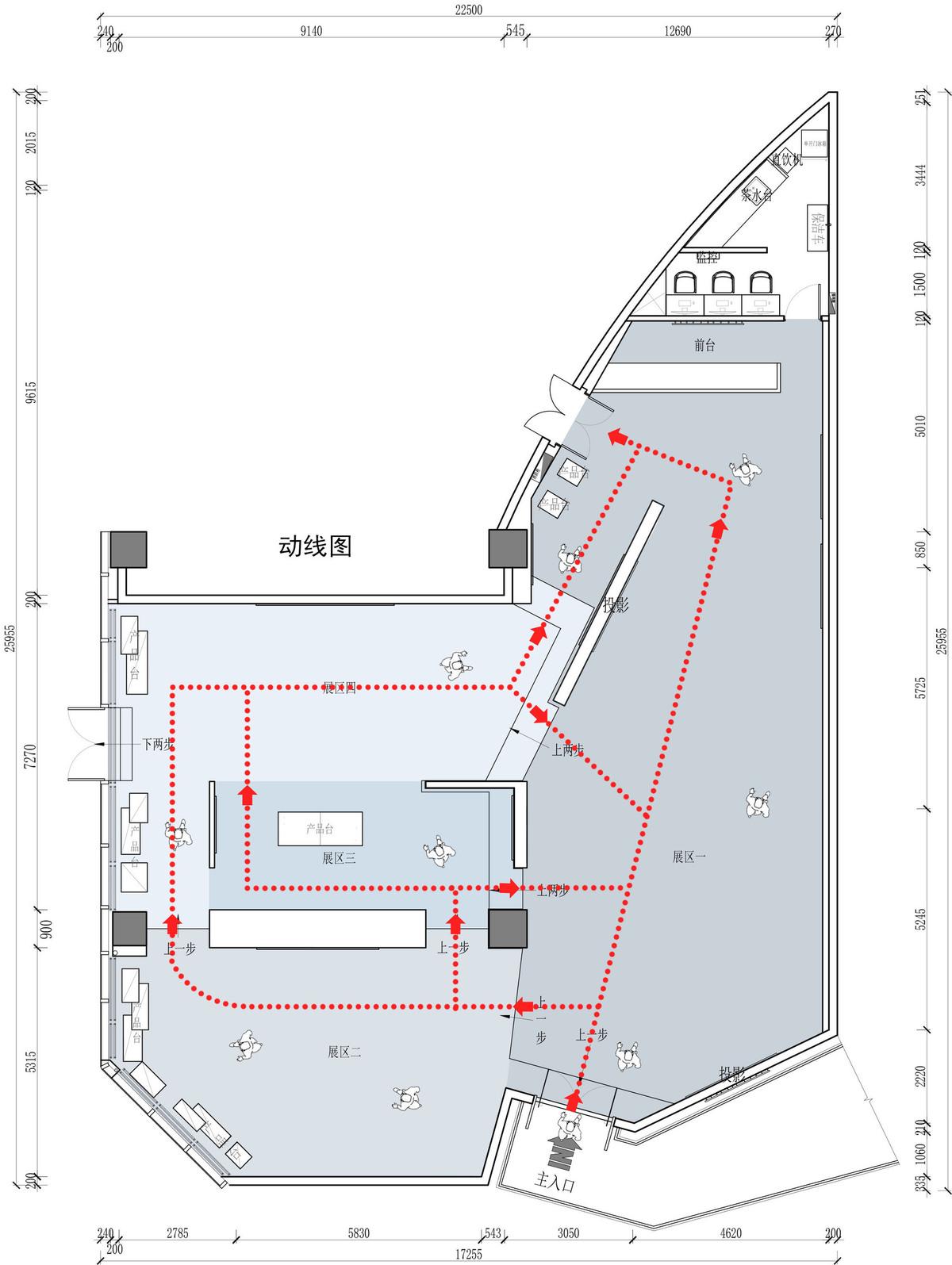 室内空间流线分析图图片