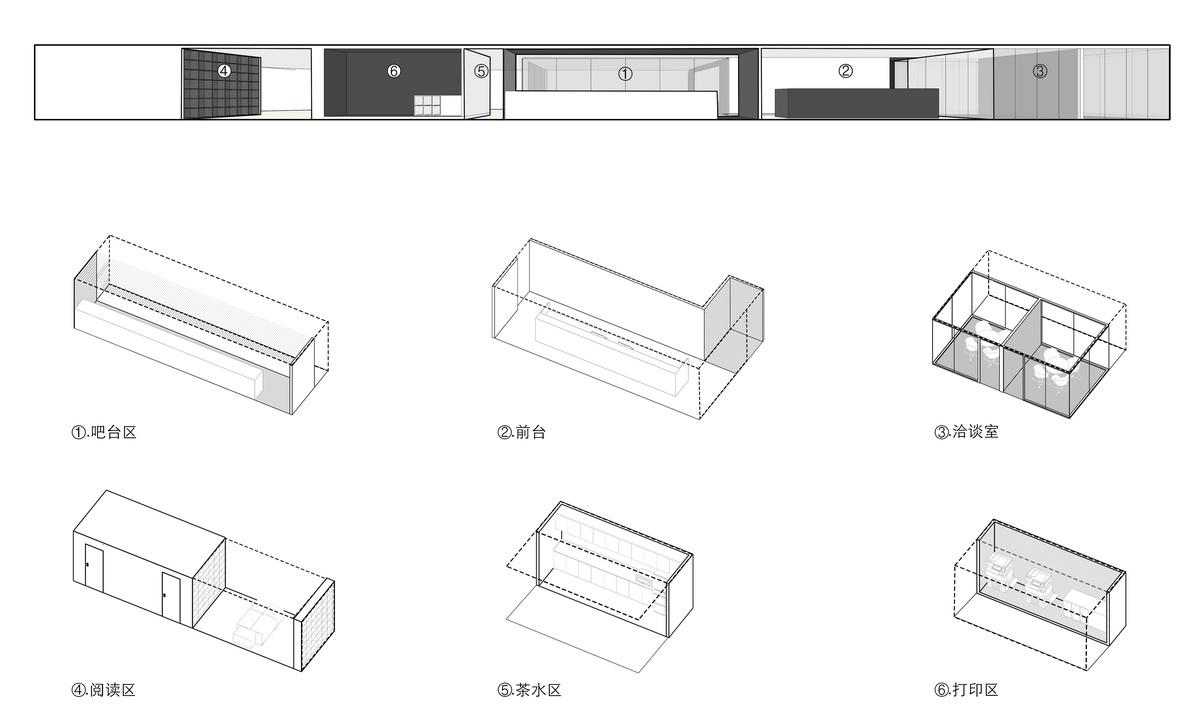 12-沿入口一侧的剖面研究 Study of the section seen from the entrance ©一乘建筑_调整大小.jpg