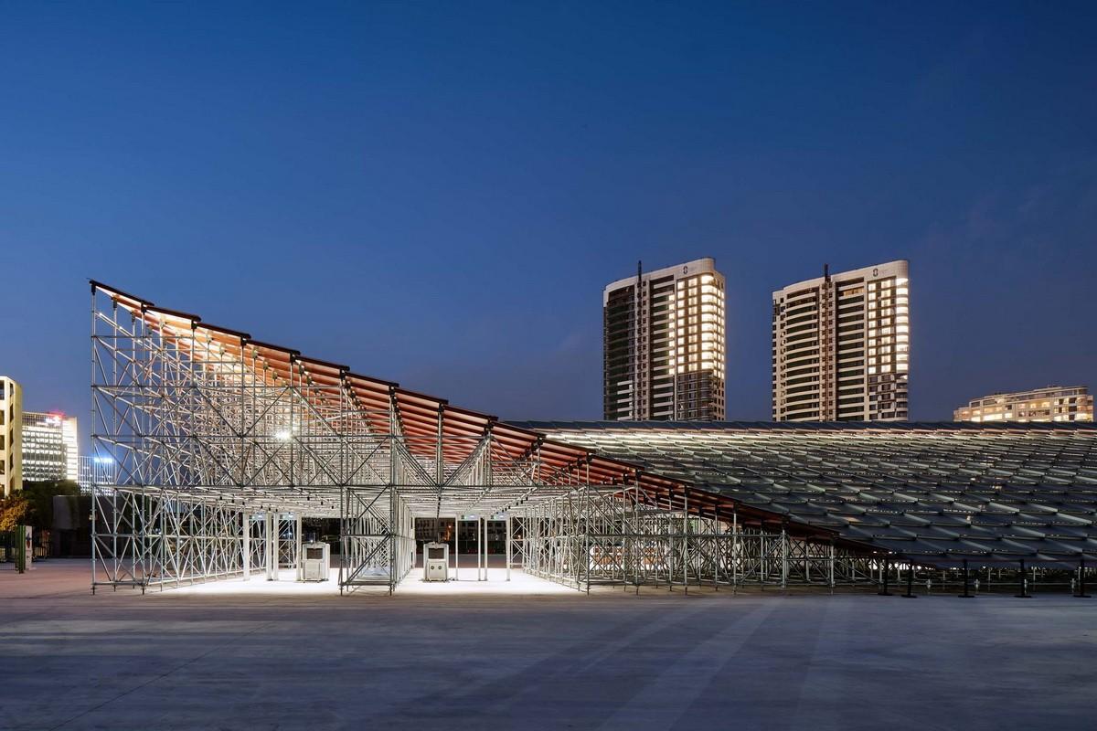 2019上海城市空间艺术季主展场入口安检棚 / 同济原作设计工作室