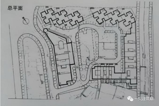 望龙门高层住宅群总平面图  《教师建筑与规划设计作品集》