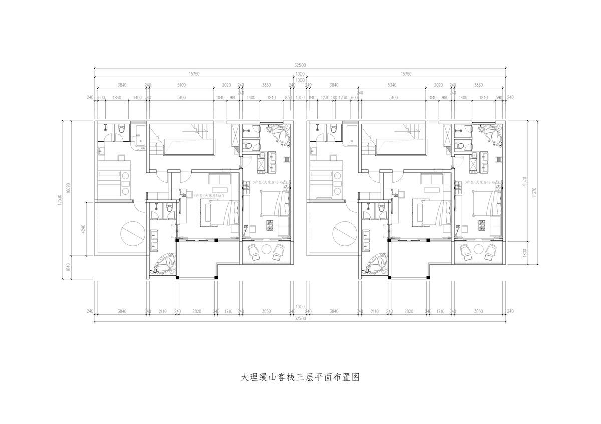 酒店设计平面图手绘图片