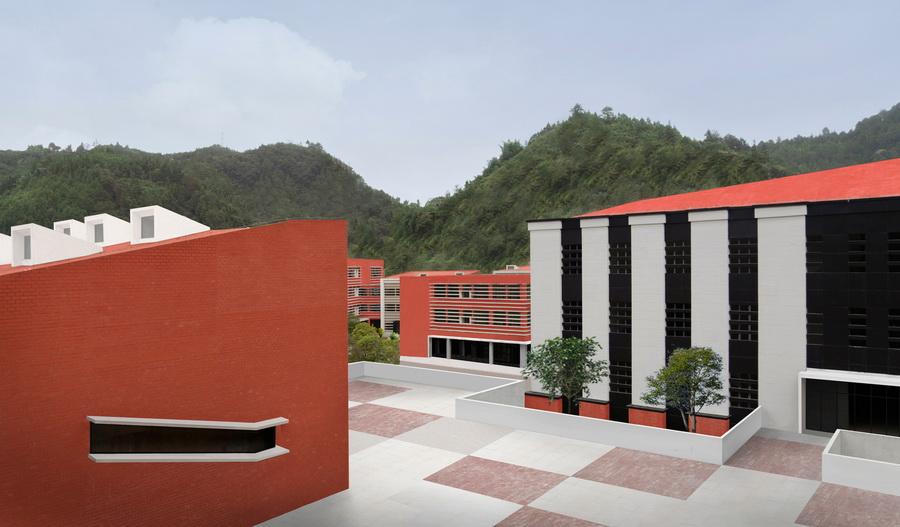“映山红”——黔南山地消防与应急救援训练中心 / 西线工作室
