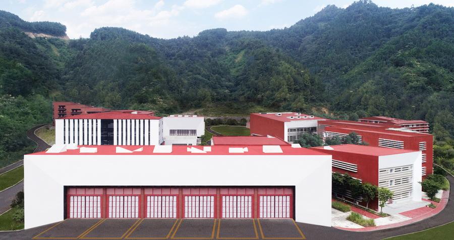 “映山红”——黔南山地消防与应急救援训练中心 / 西线工作室