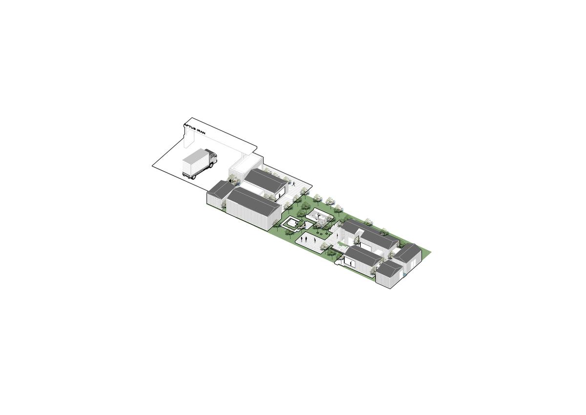 Aptus 工厂展厅，庭院与光影之歌 / Hooba Design