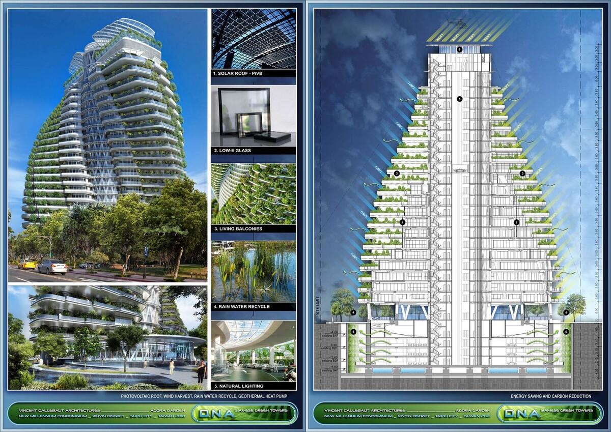 陶朱隐园，反全球变暖+低碳生态住宅 / Vincent Callebaut Architectures