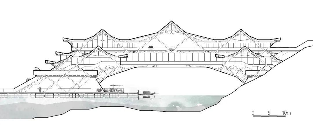 2019基准杯二等奖 | 用传统木拱桥工艺搭建水岸工艺馆