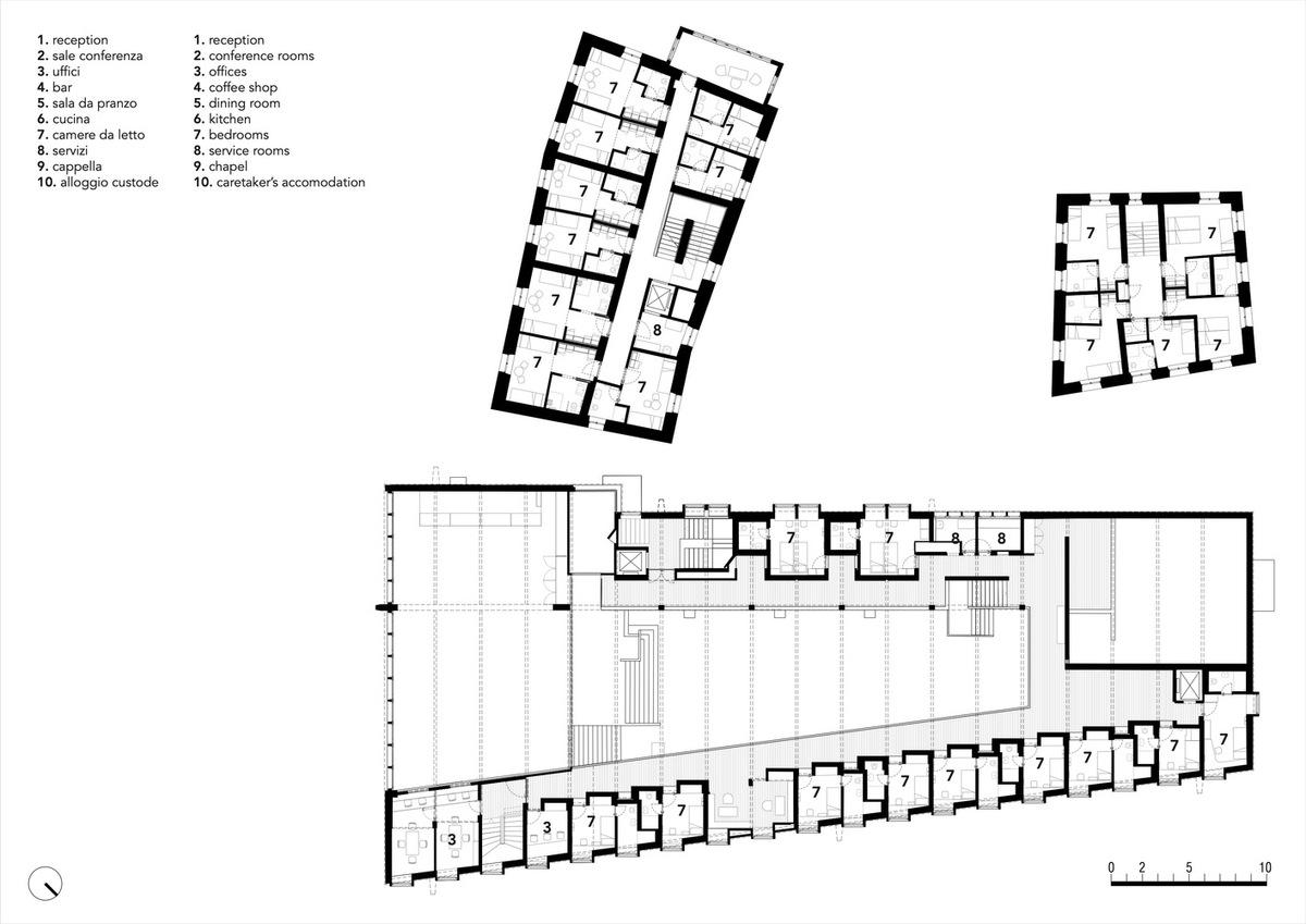 m4 三层平面图 MoDusArchitects_Cusanus_Academy_plan_floor_2_with_key_map.jpg