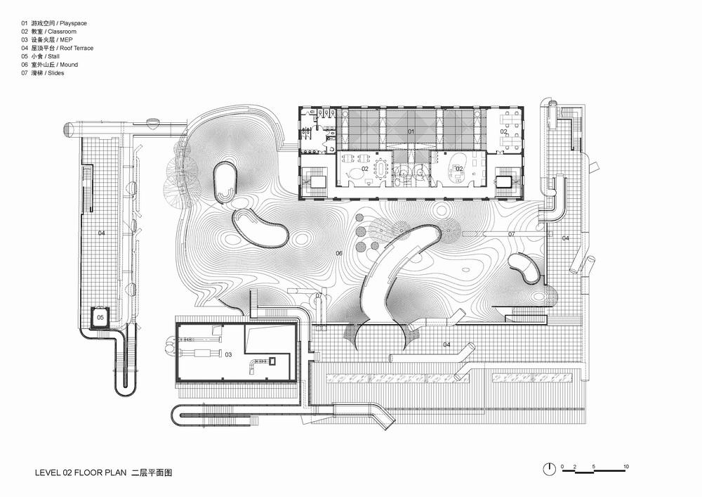 山丘屋面和管道滑梯：The Playscape儿童成长中心/waa未觉建筑