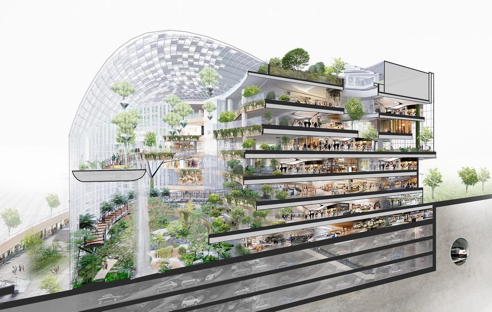 香港置地重庆光环The Ring购物公园——PHA湃昂国际建筑设计