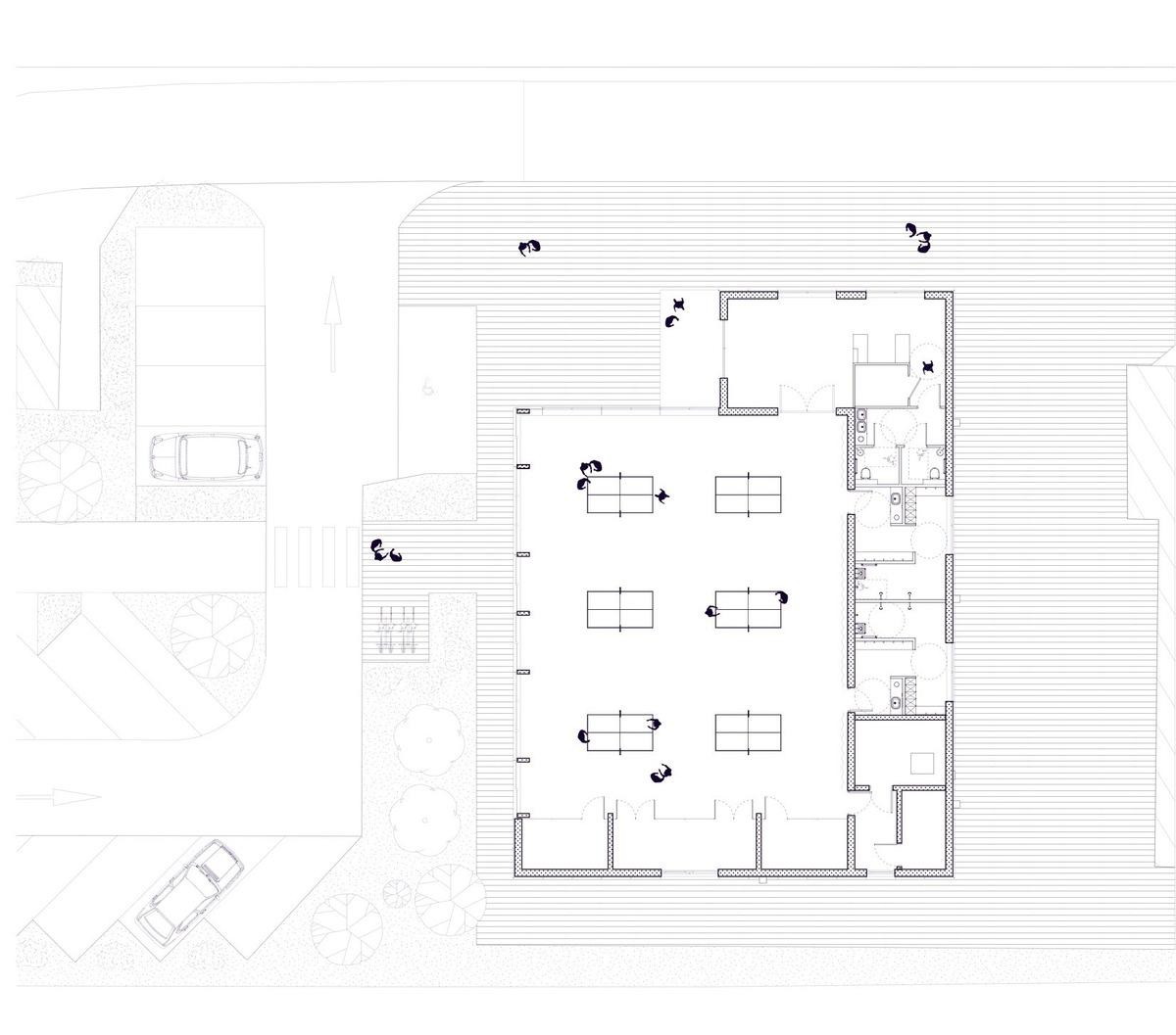法国第一座大麻混凝土砌块体育馆/Lemoal Lemoal Architectes