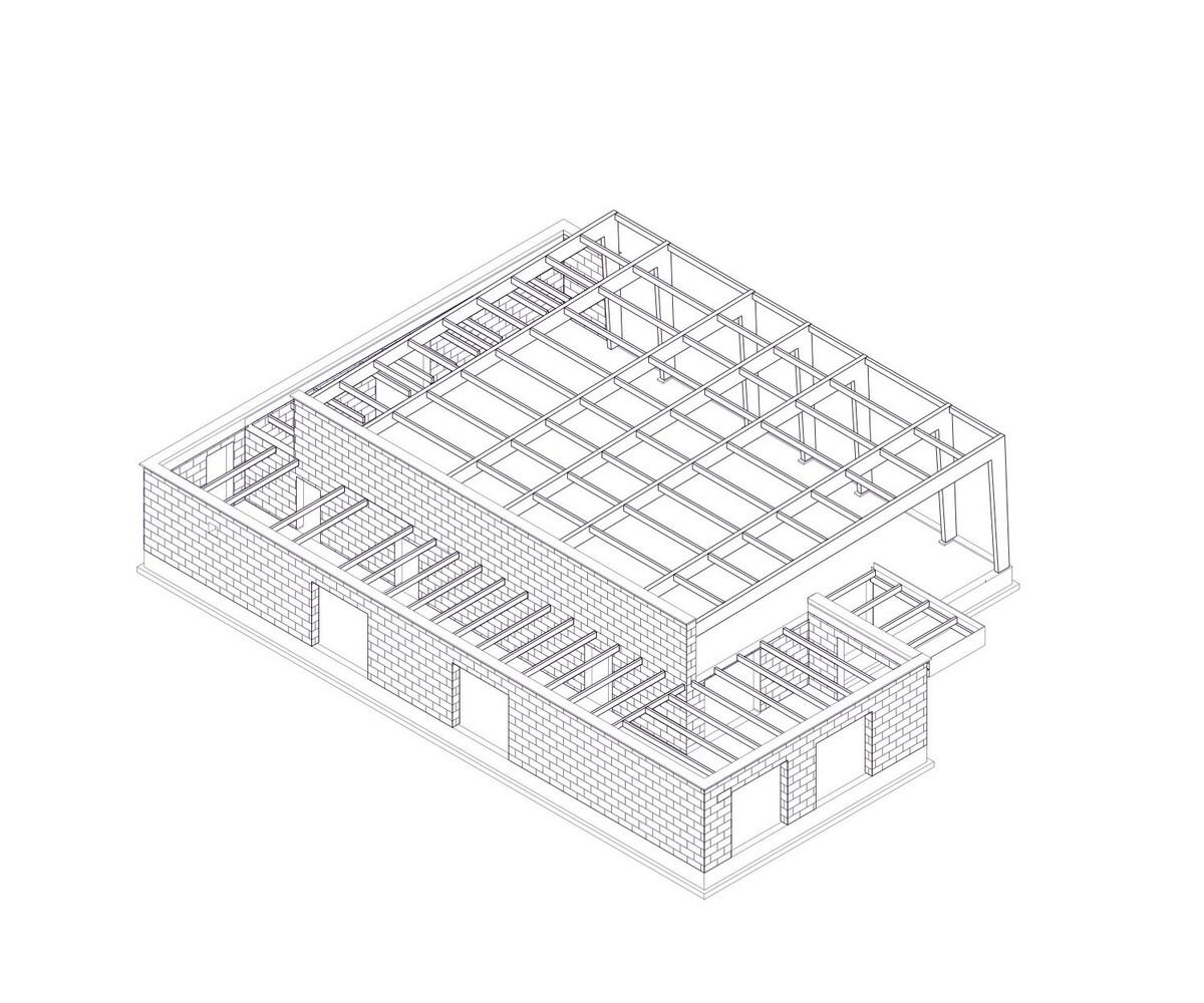 法国第一座大麻混凝土砌块体育馆/Lemoal Lemoal Architectes