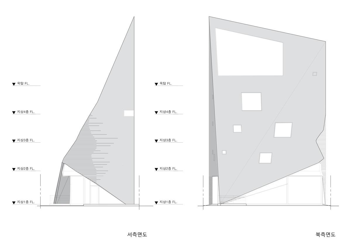 斜棱锥形混凝土建筑，Areuke 水疗中心 / Chiasmus Partners