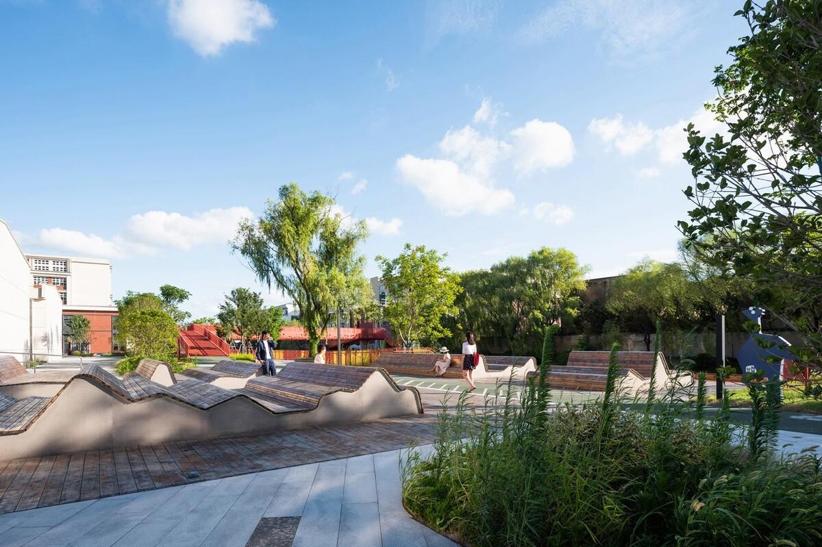 上海闵行横泾港东岸滨水，景观公共空间改造 / SPARK Architects