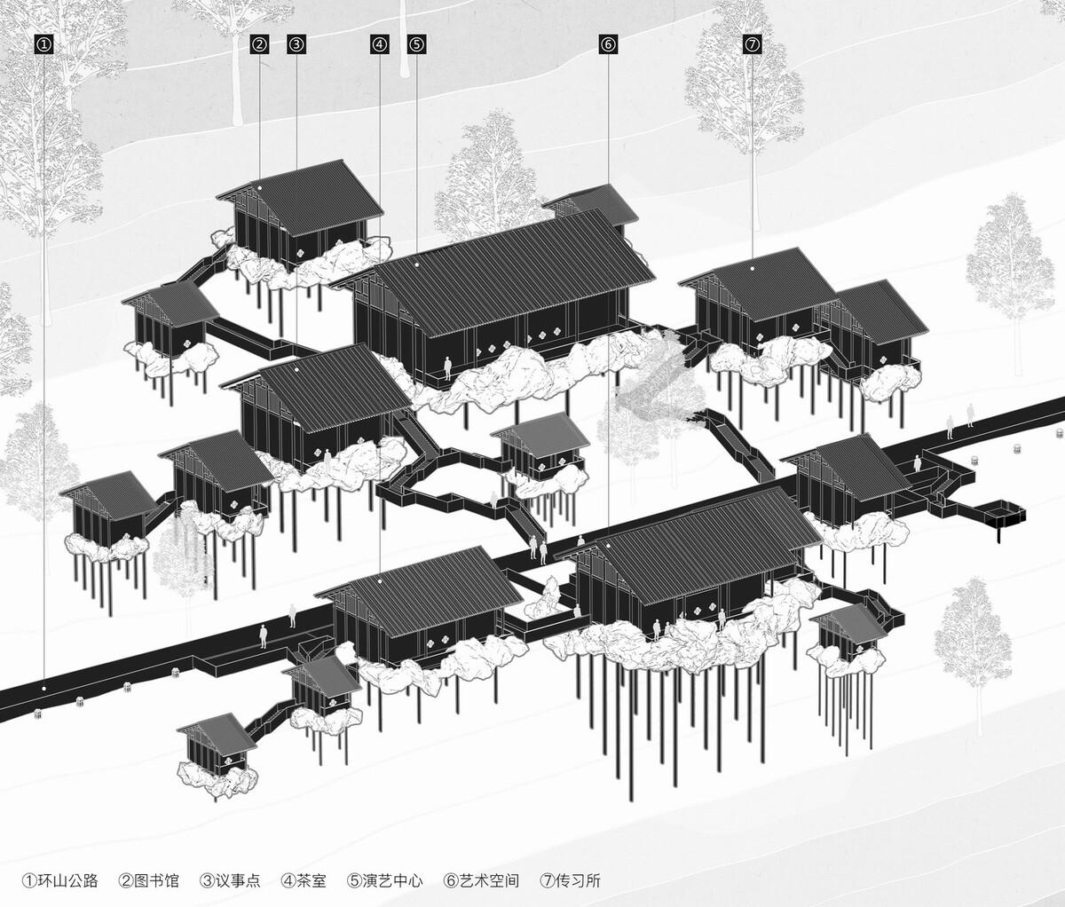 雷山云屋：西江千户苗寨文化中心方案设计 / 外行建筑