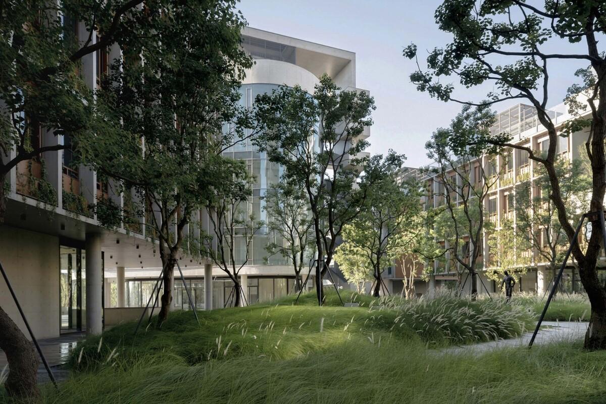 成都麓湖漂浮总部办公楼 / 直向建筑