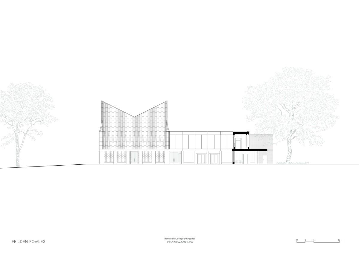 复古绿釉，剑桥大学食堂 / Feilden Fowles