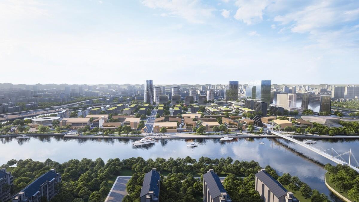 现代园林：杭州运河湾国际旅游休闲综合体 / Aedas 