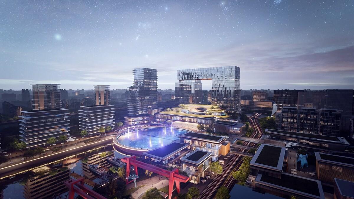 现代园林：杭州运河湾国际旅游休闲综合体 / Aedas 