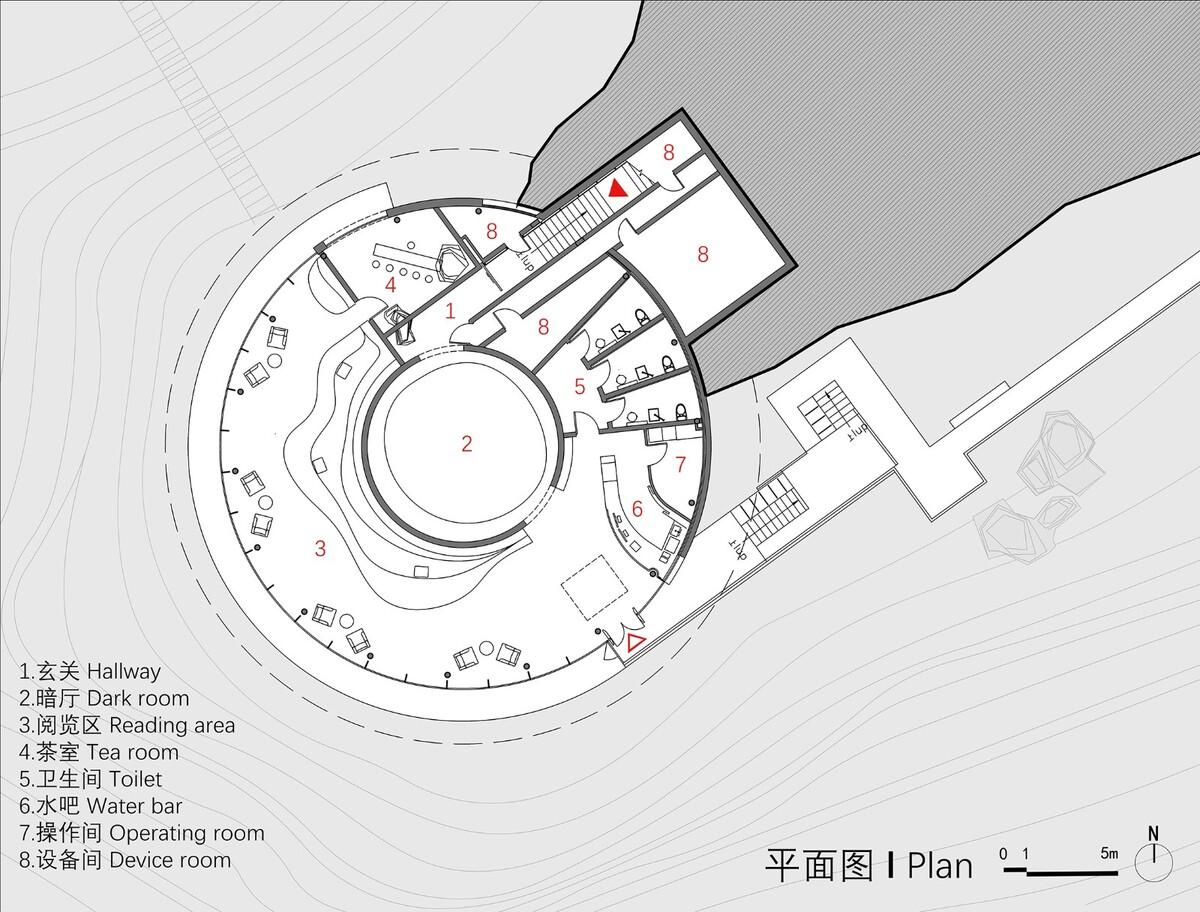 悬崖上的海边书屋：惠州双月湾一滴水图书馆  / 三文建筑