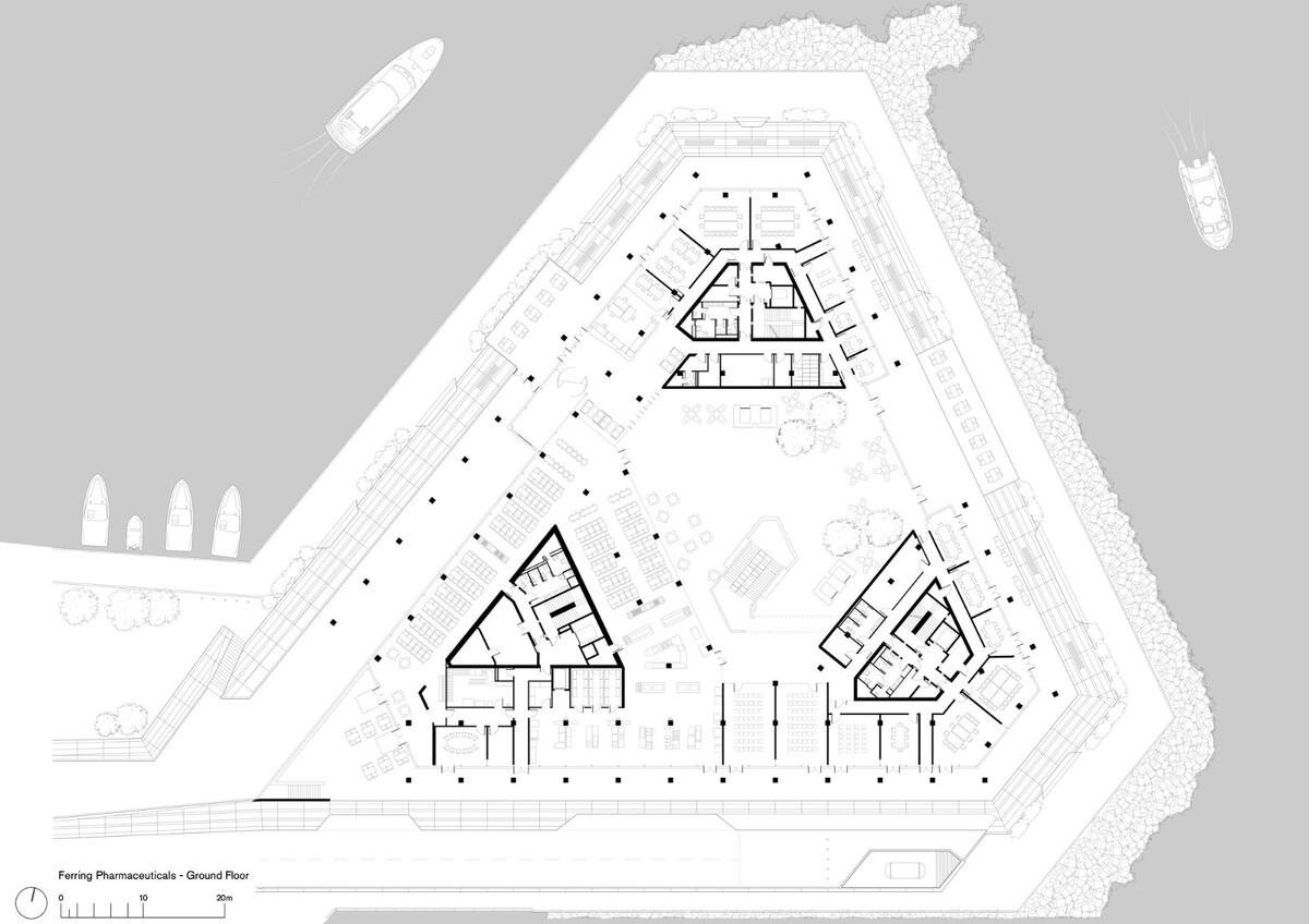 辉凌制药总部 / Foster + Partners