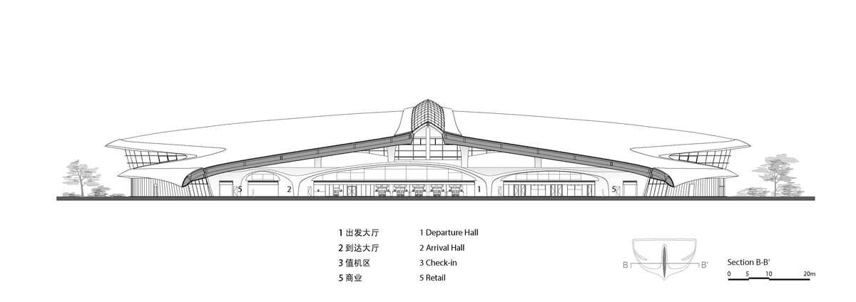 “山中飞鸟”：浙江丽水机场设计 / 马岩松MAD