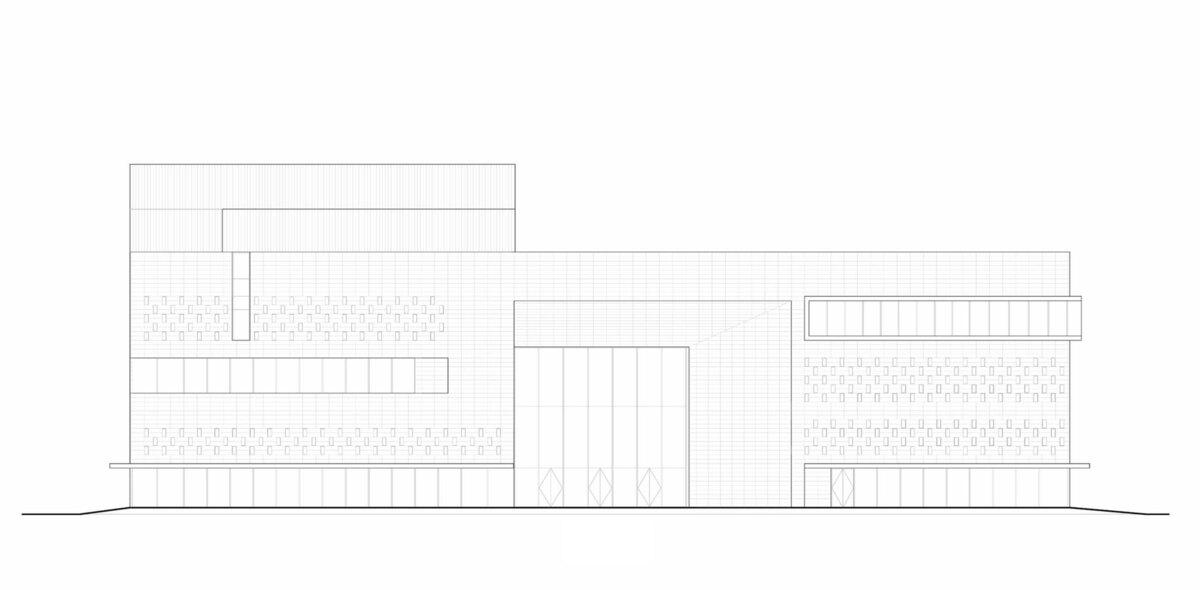 朝向天空的院子——北京通州潞城市民中心 / 意度建筑