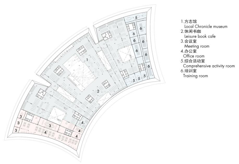 中标候选方案：武汉图书馆新馆：叠书成阁·楚风江韵 / 维思平建筑设计