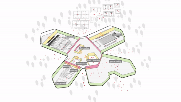 体育运动催化城市生活：桐乡市全民健身中心暨李宁体育园 / PTD柏涛设计