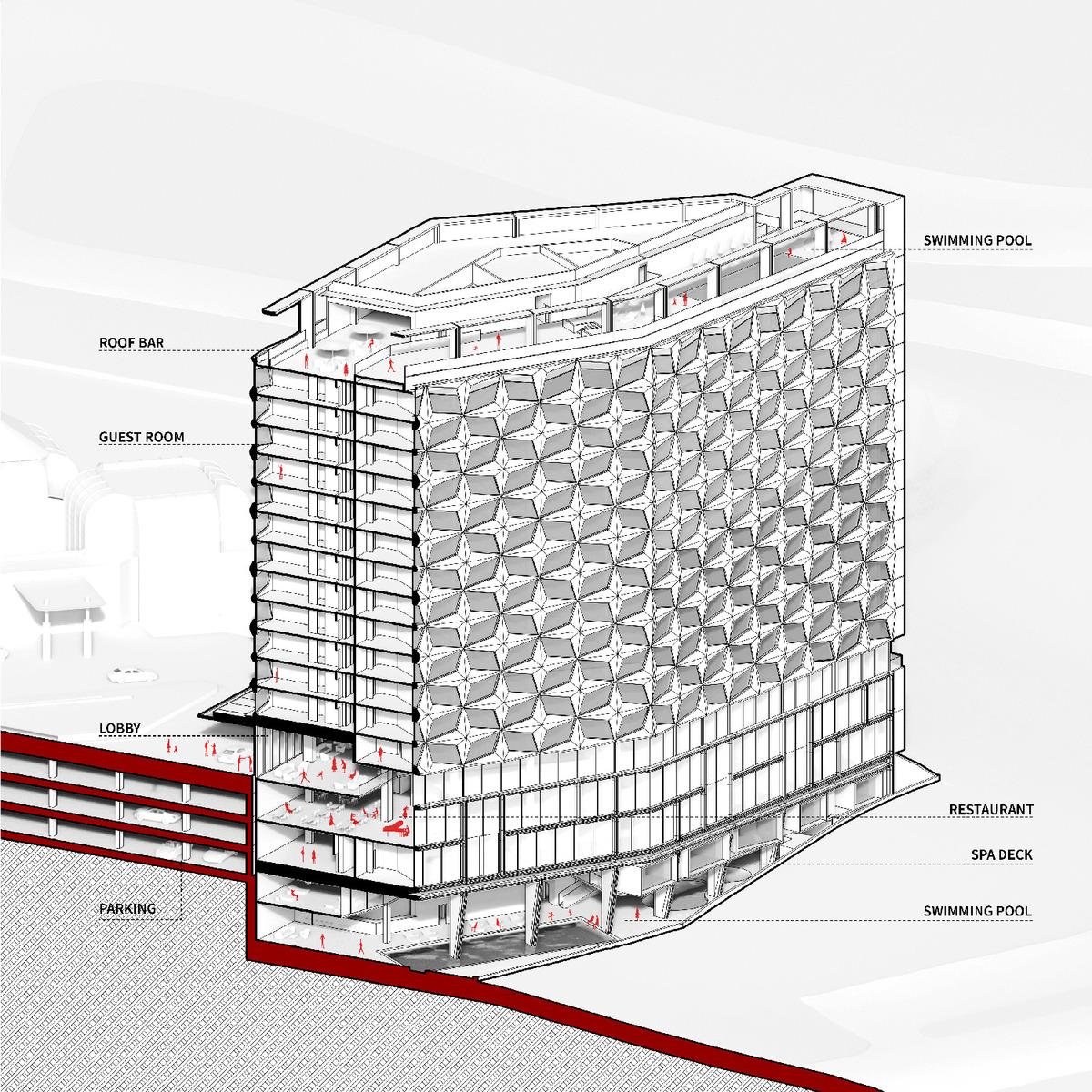 洛杉矶环球影城希尔顿酒店扩建 / 朱培栋-line+建筑事务所