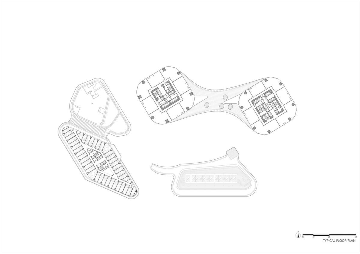 钱江潮涌：杭州世茂智慧之门超高层城市综合体 / 姜平工作室