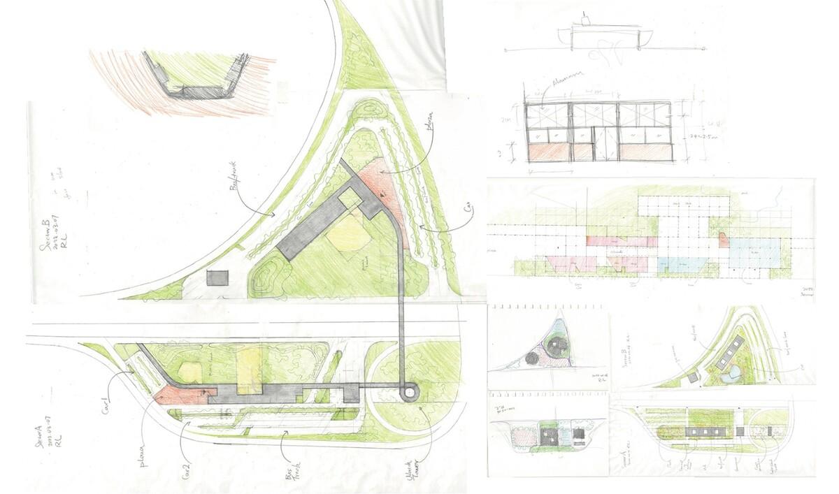 瞬间公园 INSTANT PARK：甬台温高速公路改扩建工程院桥服务区设计方案 / 也似建筑